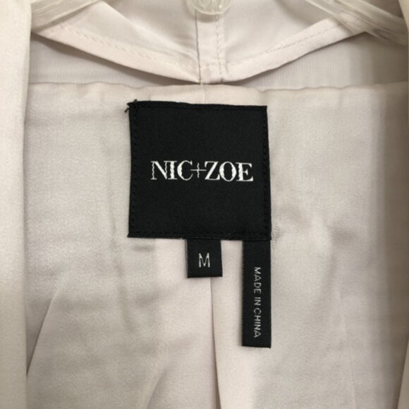 Nic & Zoe Grey Textured Open Cardigan with Sash Trim - Picture 7 of 9